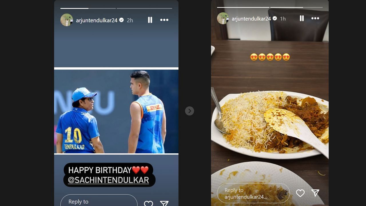 अर्जुन तेंदुलकर ने बेहद सिंपल अंदाज में पिता को किया बर्थडे विश (photo credit: instagram/arjuntendulkar24)